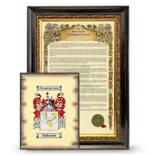 McIlwraith Framed History and Coat of Arms Print - Heirloom