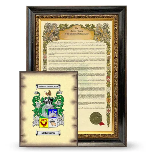 McKinnion Framed History and Coat of Arms Print - Heirloom