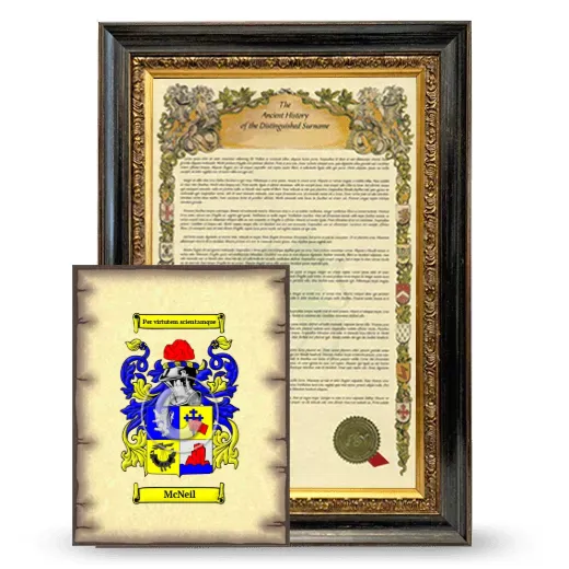 McNeil Framed History and Coat of Arms Print - Heirloom