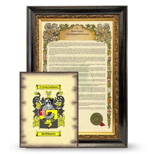 McWhorter Framed History and Coat of Arms Print - Heirloom