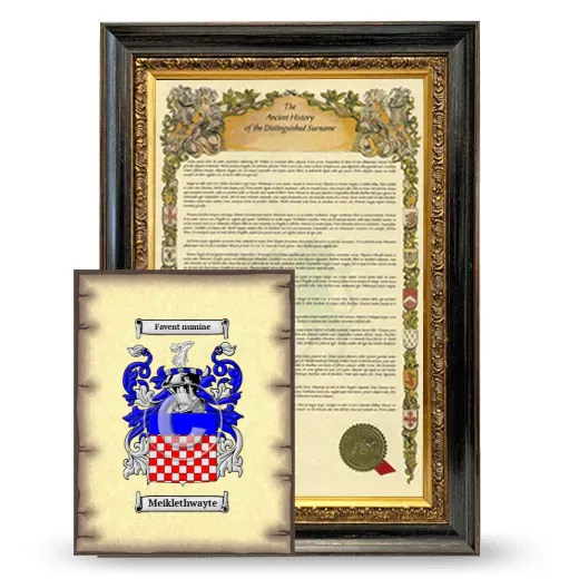 Meiklethwayte Framed History and Coat of Arms Print - Heirloom