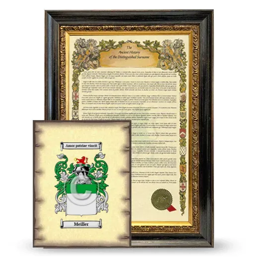 Meiller Framed History and Coat of Arms Print - Heirloom