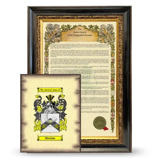 Merrion Framed History and Coat of Arms Print - Heirloom
