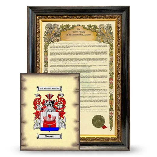 Messen Framed History and Coat of Arms Print - Heirloom