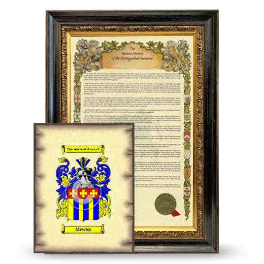 Mewiss Framed History and Coat of Arms Print - Heirloom