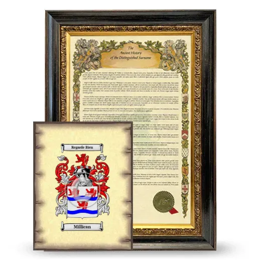 Millican Framed History and Coat of Arms Print - Heirloom