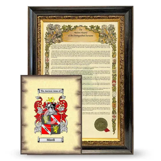 Mizell Framed History and Coat of Arms Print - Heirloom