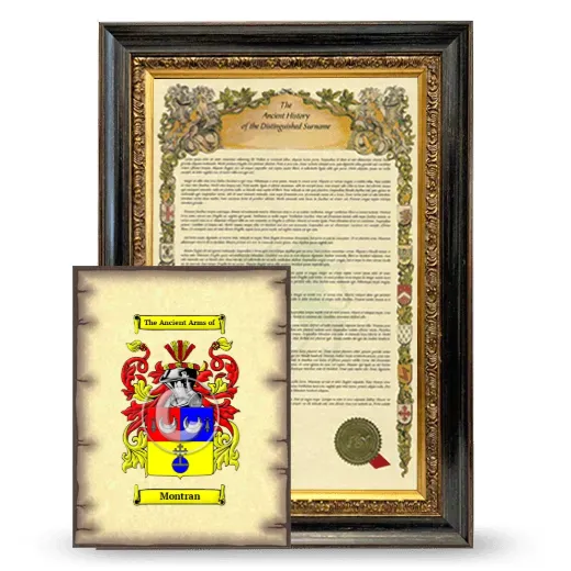 Montran Framed History and Coat of Arms Print - Heirloom