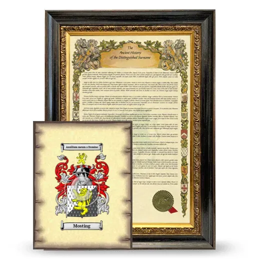 Mosting Framed History and Coat of Arms Print - Heirloom