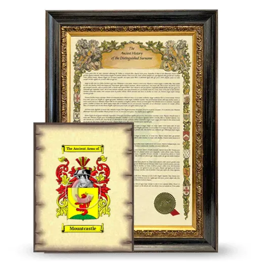 Mountcastle Framed History and Coat of Arms Print - Heirloom