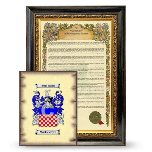 Mucklewhyte Framed History and Coat of Arms Print - Heirloom