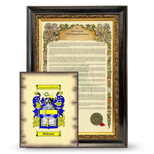 Mulconry Framed History and Coat of Arms Print - Heirloom
