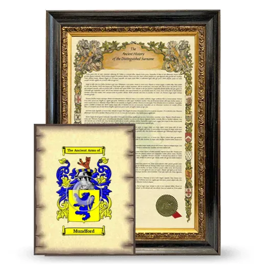 Mundford Framed History and Coat of Arms Print - Heirloom