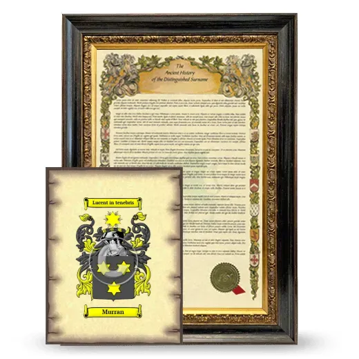 Murran Framed History and Coat of Arms Print - Heirloom