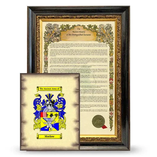 Mutlow Framed History and Coat of Arms Print - Heirloom