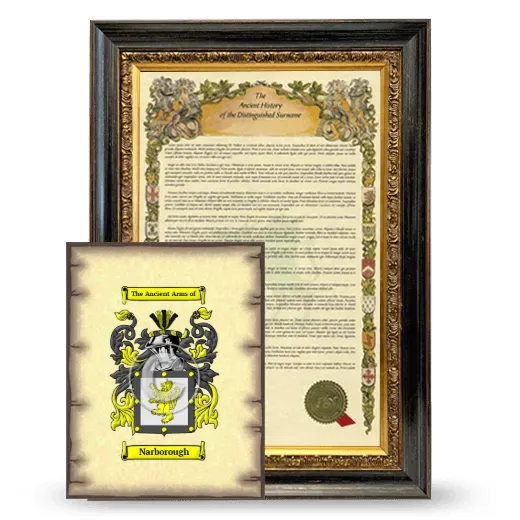 Narborough Framed History and Coat of Arms Print - Heirloom