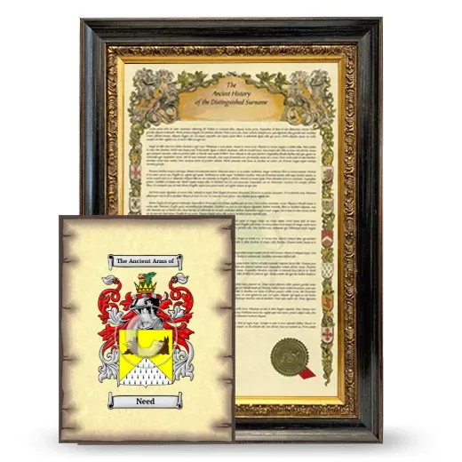 Need Framed History and Coat of Arms Print - Heirloom