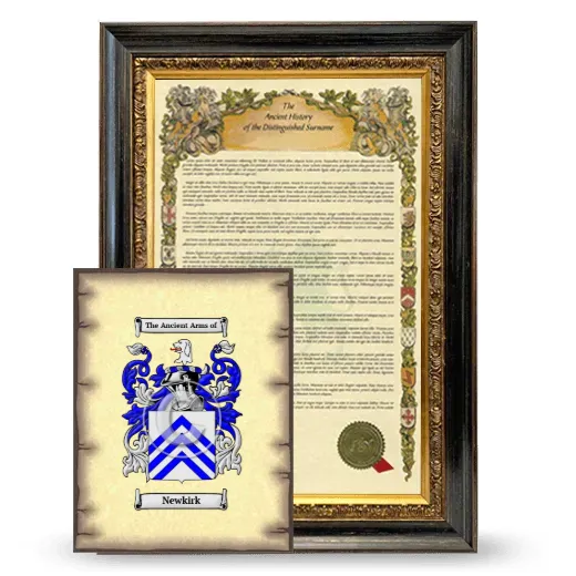Newkirk Framed History and Coat of Arms Print - Heirloom