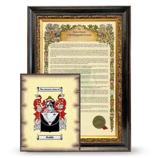 Nodds Framed History and Coat of Arms Print - Heirloom