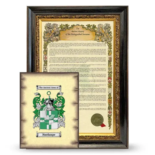 Northorpe Framed History and Coat of Arms Print - Heirloom