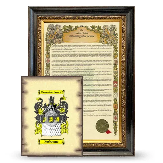 Nutbourne Framed History and Coat of Arms Print - Heirloom