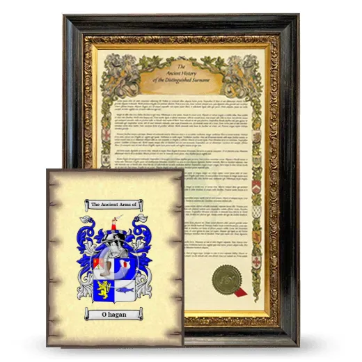 O hagan Framed History and Coat of Arms Print - Heirloom