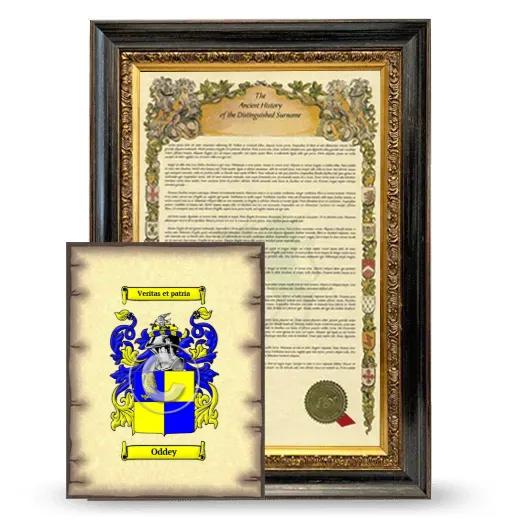 Oddey Framed History and Coat of Arms Print - Heirloom