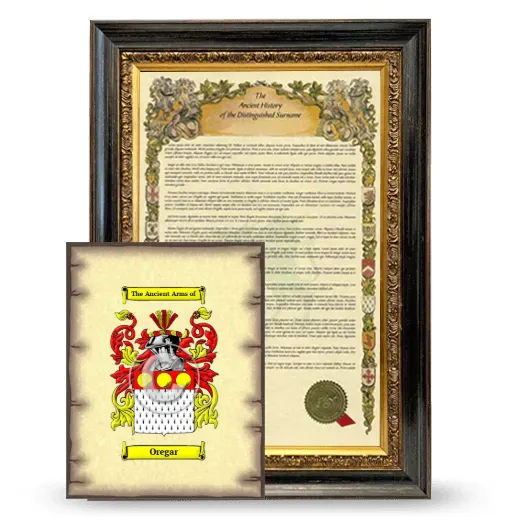 Oregar Framed History and Coat of Arms Print - Heirloom