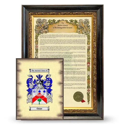 Orme Framed History and Coat of Arms Print - Heirloom