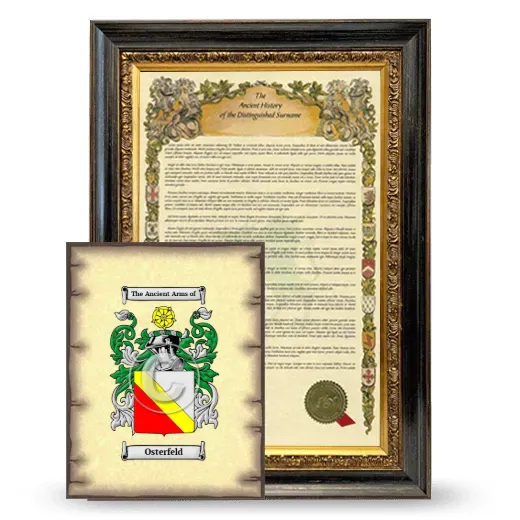 Osterfeld Framed History and Coat of Arms Print - Heirloom
