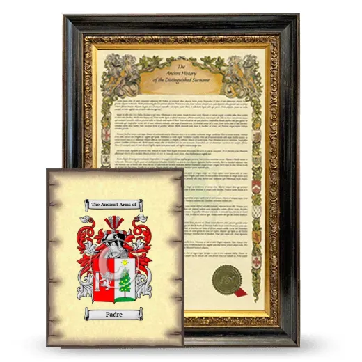 Padre Framed History and Coat of Arms Print - Heirloom