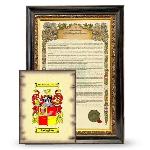 Pakinghan Framed History and Coat of Arms Print - Heirloom