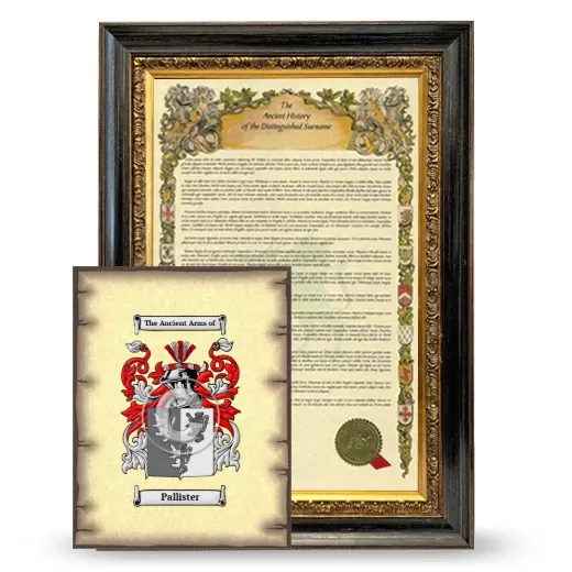 Pallister Framed History and Coat of Arms Print - Heirloom