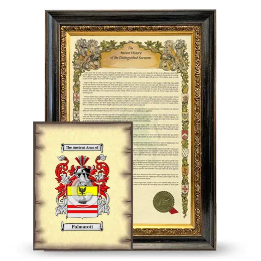 Palmaroti Framed History and Coat of Arms Print - Heirloom