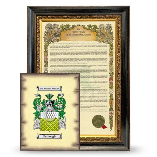 Parbough Framed History and Coat of Arms Print - Heirloom