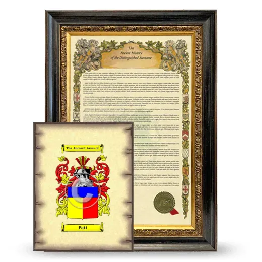 Pati Framed History and Coat of Arms Print - Heirloom