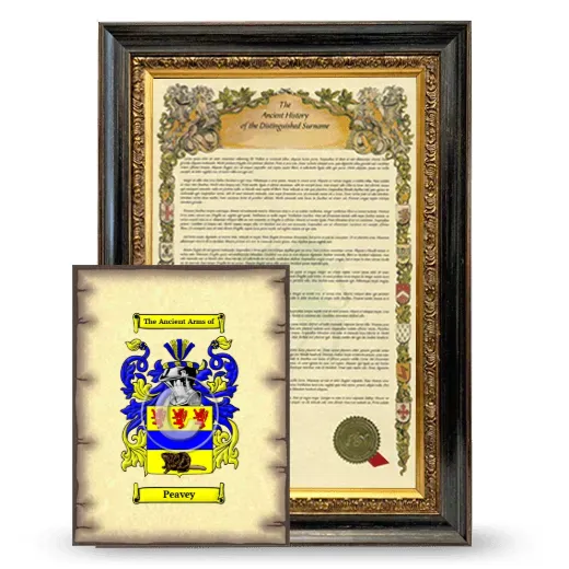 Peavey Framed History and Coat of Arms Print - Heirloom