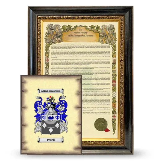 Pedell Framed History and Coat of Arms Print - Heirloom