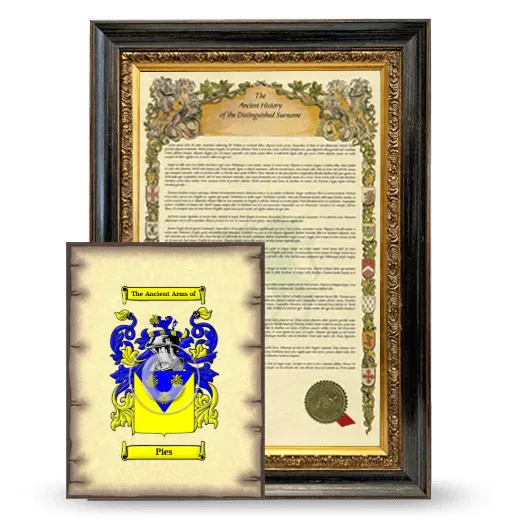Pies Framed History and Coat of Arms Print - Heirloom