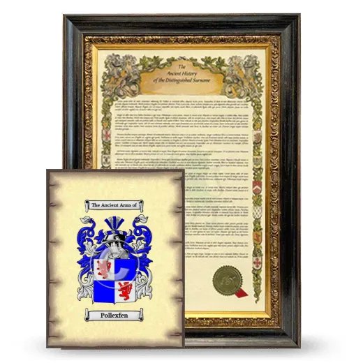 Pollexfen Framed History and Coat of Arms Print - Heirloom
