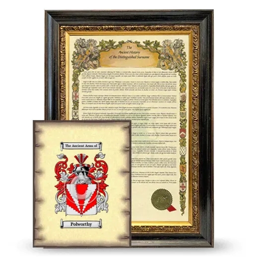Polworthy Framed History and Coat of Arms Print - Heirloom