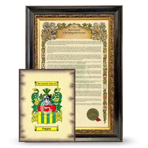 Popgay Framed History and Coat of Arms Print - Heirloom