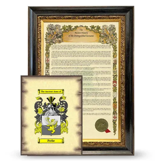Prebe Framed History and Coat of Arms Print - Heirloom