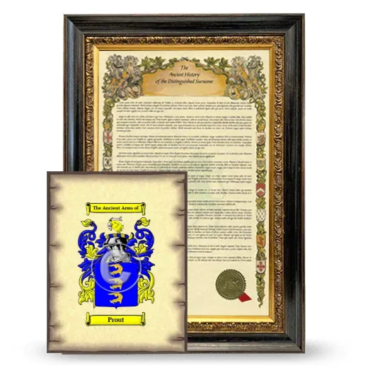 Prout Framed History and Coat of Arms Print - Heirloom