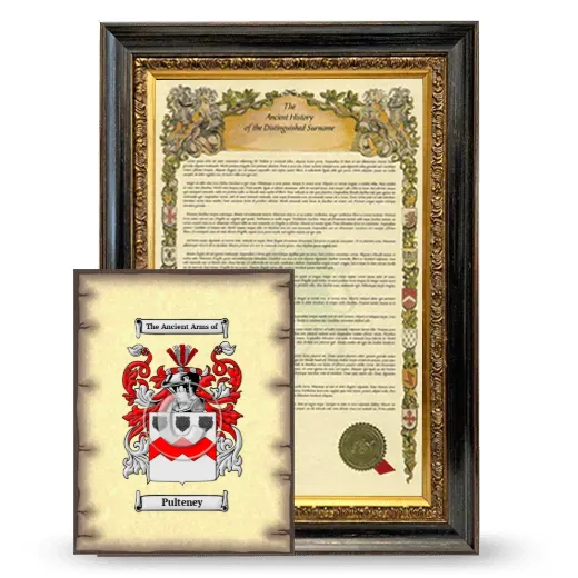 Pulteney Framed History and Coat of Arms Print - Heirloom