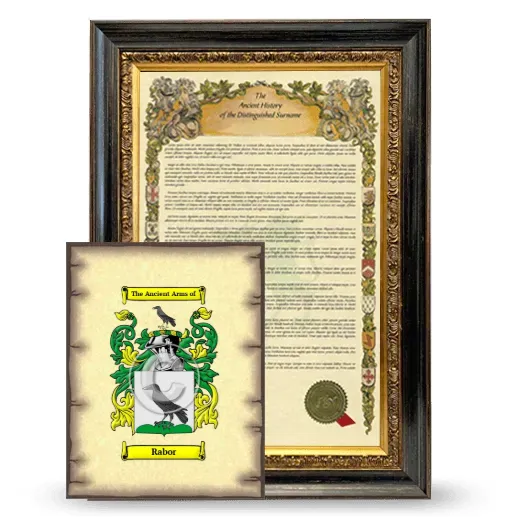 Rabor Framed History and Coat of Arms Print - Heirloom