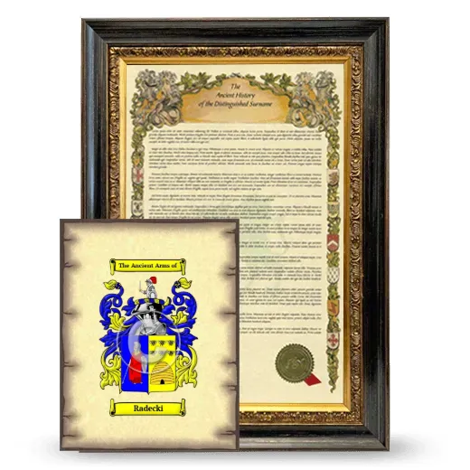 Radecki Framed History and Coat of Arms Print - Heirloom