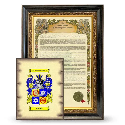 Rahlfs Framed History and Coat of Arms Print - Heirloom