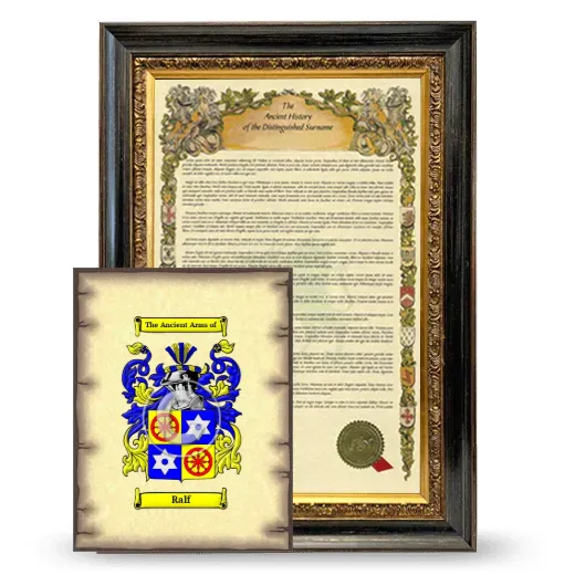 Ralf Framed History and Coat of Arms Print - Heirloom
