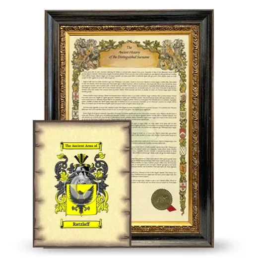 Ratzlaff Framed History and Coat of Arms Print - Heirloom
